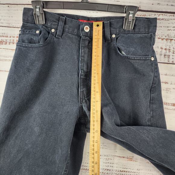 Vintage Levi’s Silvertab Loose Fit Jeans Black Denim 501 USA Made W31 L32 90s - Picture 8 of 10